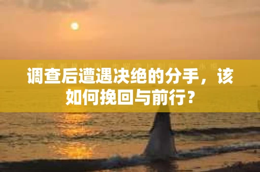调查后遭遇决绝的分手，该如何挽回与前行？