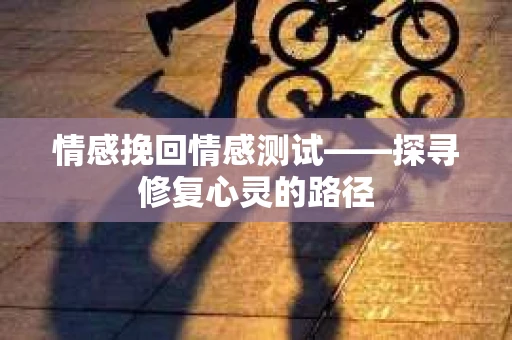 情感挽回情感测试——探寻修复心灵的路径