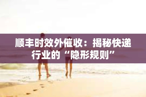 顺丰时效外催收：揭秘快递行业的“隐形规则”
