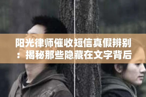 阳光律师催收短信真假辨别：揭秘那些隐藏在文字背后的秘密