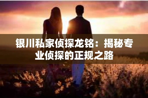 银川私家侦探龙铭：揭秘专业侦探的正规之路