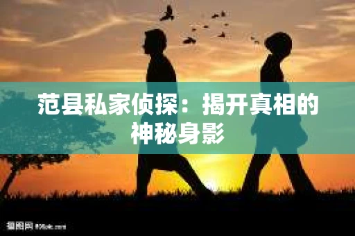 范县私家侦探：揭开真相的神秘身影