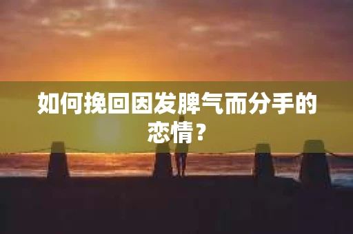 如何挽回因发脾气而分手的恋情? 如何挽回因发脾气而分手的恋情?
