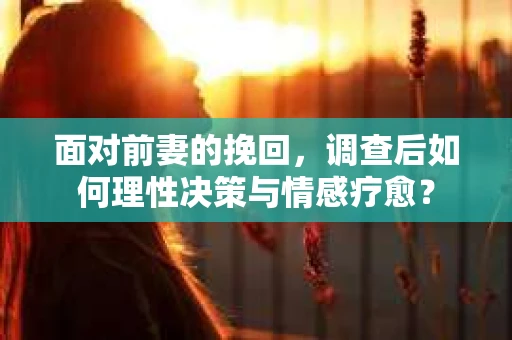面对前妻的挽回,调查后如何理性决策与情感疗愈? 面对前妻的挽回,调查后如何理性决策与情感疗愈?