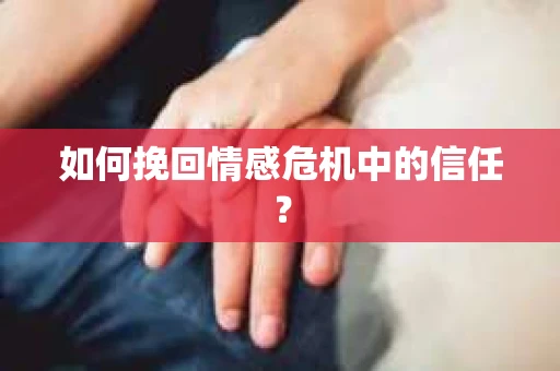 如何挽回情感危机中的信任？