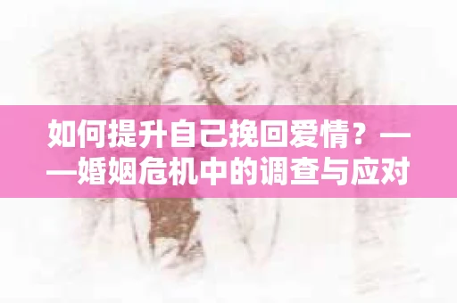 如何提升自己挽回爱情？——婚姻危机中的调查与应对策略